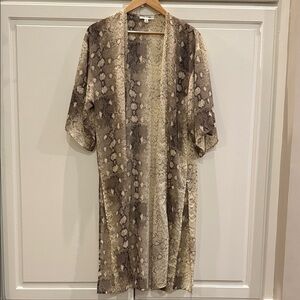 She + Sky Animal Print Kimono